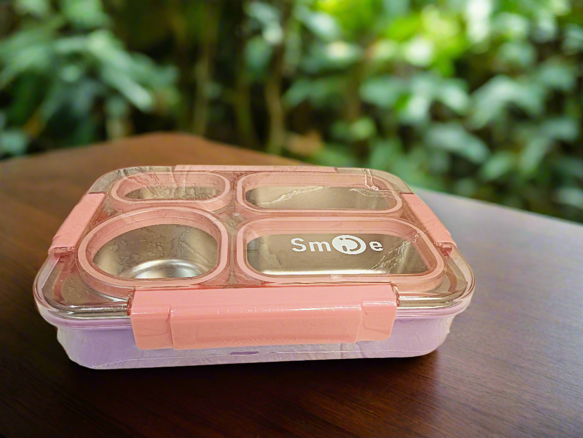 Pink Stainless Steel Lunch Box